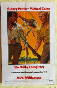 k046 WILBY CONSPIRACY one-sheet movie poster '75 Sidney Poitier, Caine