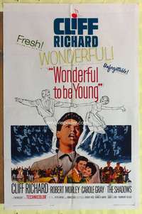 k035 WONDERFUL TO BE YOUNG one-sheet movie poster '62 Cliff Richard