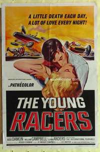 k015 YOUNG RACERS one-sheet movie poster '63 Roger Corman, car racing!