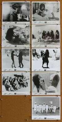 m048 8 1/2 9 English Front of House lobby cards '63 Mastroianni, Fellini