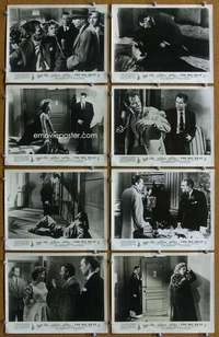 m058 BIG HEAT 8 English Front of House lobby cards '53 Glenn Ford, Grahame