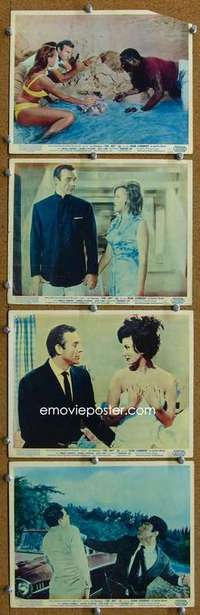 m116 DR NO 7 English Front of House lobby cards '62 Connery IS James Bond!