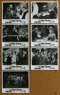 m115 BLACK TORMENT 7 English Front of House lobby cards '64 English horror!
