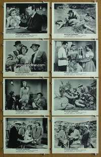 m102 MEXICAN MANHUNT 8 English Front of House lobby cards '53 George Brent
