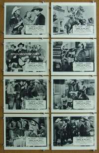 m109 SUNSET IN THE WEST 8 English Front of House lobby cards '50 Roy Rogers