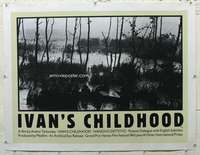 n088 MY NAME IS IVAN linen British quad movie poster '62 Tarkovsky