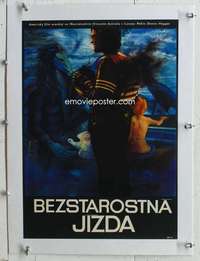 n155 EASY RIDER linen Czech 11x16 movie poster '69 Fonda, cool art!