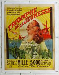 n208 THIS DAY & AGE linen French 24x32 movie poster '33 Cecil DeMille