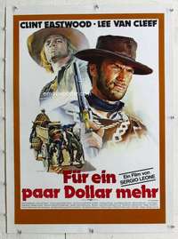 n248 FOR A FEW DOLLARS MORE linen German movie poster R78 Eastwood