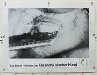 n238 UN CHIEN ANDALOU linen German 17x23 movie poster R80 Bunuel & Dali