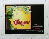 n017 CHINATOWN linen half-sheet movie poster '74 Jack Nicholson, Polanski