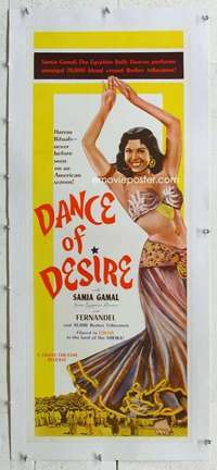 n054 ALI BABA & THE FORTY THIEVES linen insert R60 sexy belly dancer Samia Gamal Dance of Desire!