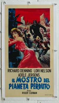n174 DAY THE WORLD ENDED linen Italian locandina movie poster '61