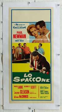 n176 HUSTLER linen Italian locandina movie poster '61 Paul Newman