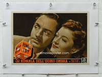 n181 ANOTHER THIN MAN linen Italian photobusta movie poster '39Powell&Loy