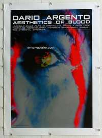n344 DARIO ARGENTO AESTHETICS OF BLOOD linen Japanese movie poster '90s