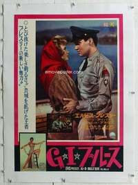 n350 GI BLUES linen Japanese movie poster '60 Elvis Presley, Prowse