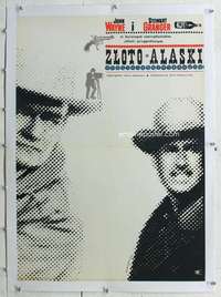 n225 NORTH TO ALASKA linen Polish 23x33 movie poster '60 Karczewska art