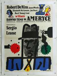 n234 ONCE UPON A TIME IN AMERICA linen Polish movie poster '84 cool art