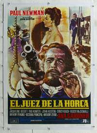 n149 LIFE & TIMES OF JUDGE ROY BEAN linen Spanish movie poster '72