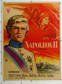 n151 NAPOLEON 2 linen Spanish movie poster '62 Claude Boissol, ALE art!