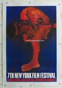 n009 7TH NEW YORK FILM FESTIVAL linen special poster '69
