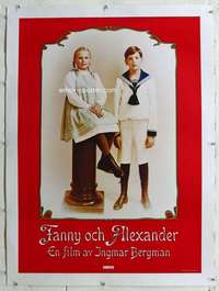 n267 FANNY & ALEXANDER linen Swedish movie poster '82 Ingmar Bergman