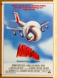 p145 AIRPLANE special 17x24 movie poster '80 Lloyd Bridges, Nielsen