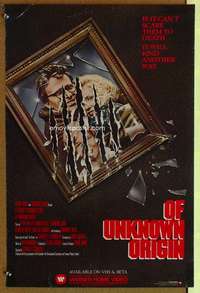 p304 OF UNKNOWN ORIGIN video 20x30 movie poster '83 Weller