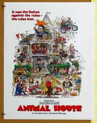 p147 ANIMAL HOUSE special 17x22 movie poster '78 John Belushi, Landis