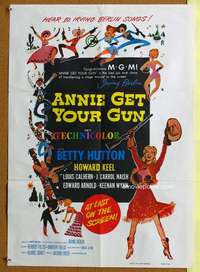 p148 ANNIE GET YOUR GUN special 18x27 movie poster '50 Betty Hutton