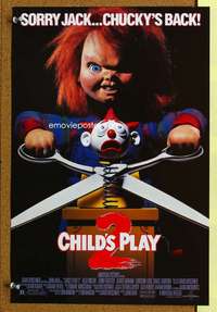 p094 CHILD'S PLAY 2 special 11x17 movie poster '90 Chucky, Agutter