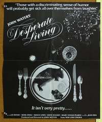 p156 DESPERATE LIVING special 17x20 movie poster '78 John Waters