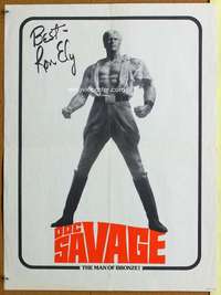 p157 DOC SAVAGE special 20x27 movie poster '75 The Man of Bronze!