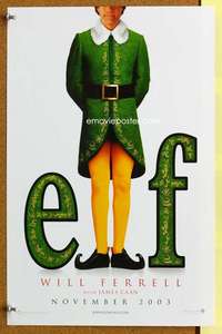 p099 ELF special 11x17 movie poster teaser '03 Will Ferrell, Caan