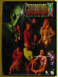 p167 GENERATION X signed special 20x28 movie poster '96 Stan Lee!