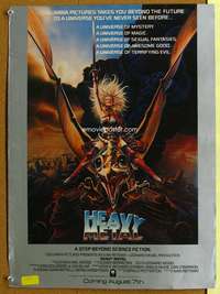 p173 HEAVY METAL special 18x24 movie poster advance '81 classic!