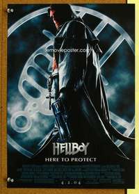 p106 HELLBOY special 11x16 advance movie poster '04 Ron Perlman