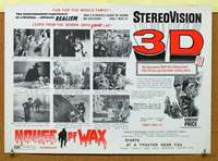 p174 HOUSE OF WAX special 14x19 movie poster R70s Vincent Price