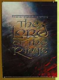 p242 LORD OF THE RINGS commercial 22x30 poster '78 Ralph Bakshi cartoon from J.R.R. Tolkien novel!