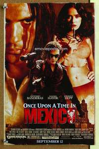 p121 ONCE UPON A TIME IN MEXICO special 11x17 movie poster advance '03