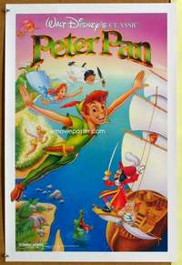 p197 PETER PAN special 17x26 movie poster R89 Walt Disney classic!