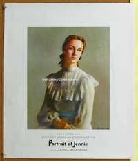 p200 PORTRAIT OF JENNIE special 22x26 movie poster '48 Jennifer Jones