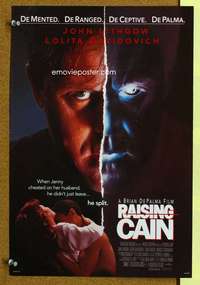 p124 RAISING CAIN special 11x17 movie poster '92 Lithgow, De Palma