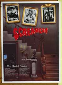 p306 SCREAMERS video 17x24 movie poster '84 Boris Karloff