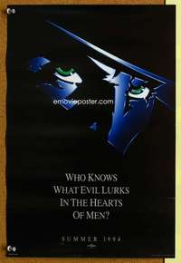 p131 SHADOW special 11x17 movie poster teaser '94 Alec Baldwin