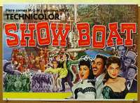 p210 SHOW BOAT special 18x25 movie poster '51 Kathryn Grayson, Gardner, Keel