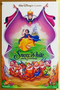 p212 SNOW WHITE & THE SEVEN DWARFS special 17x27 movie poster R90s
