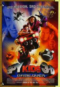 p134 SPY KIDS 3-D special 13x20 movie poster advance '03 Banderas