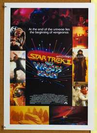 p214 STAR TREK 2 special 17x24 movie poster '82 Leonard Nimoy, Shatner